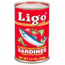 LIGO Sardines In Tomato Sauce Chili 155g | LIGO 番茄沙丁鱼罐头 辣 155g
