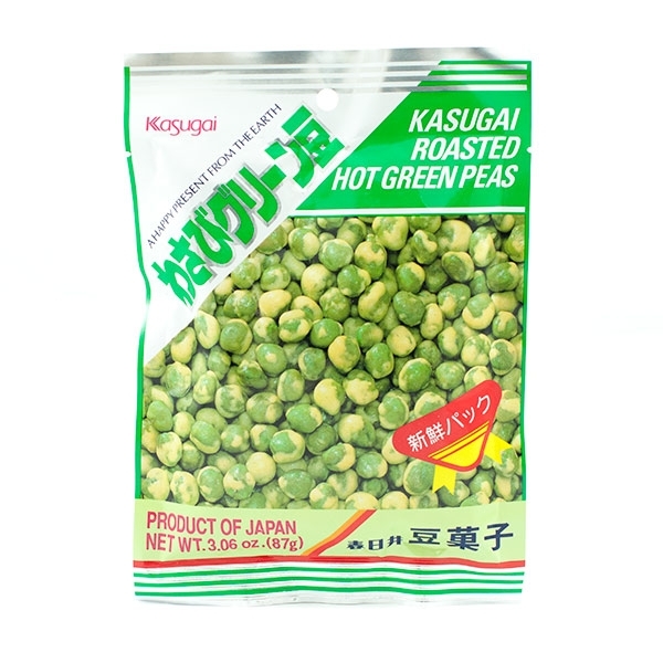 kasugai 芥末味烤辣绿豌豆67g | KASUGAI Roasted Hot Green Peas Wasabi Flavour 67g