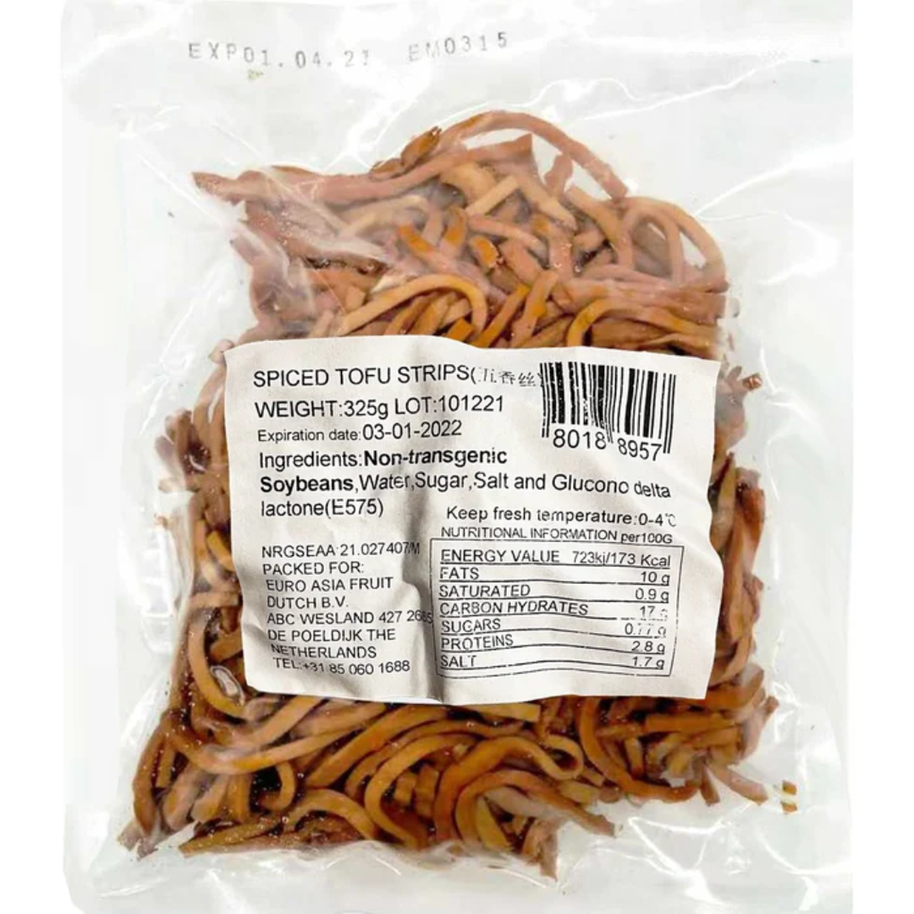 五香豆腐丝 325g丨Spiced tofu strips 325g