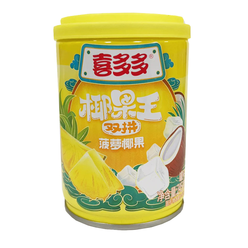 喜多多 双拼椰果王 菠萝椰果味 245g | XDD Coconut Jelly with Pineapple 245g