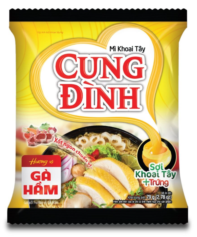 Cung Dinh Inst. Noodles Stewed Chicken Flavour 79g | Cung Dinh 方便面 炖鸡味 79g