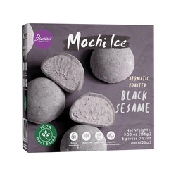 BUONO Mochi Ice Dessert Sesame 156g | BUONO 黑芝麻麻薯冰淇淋 156g