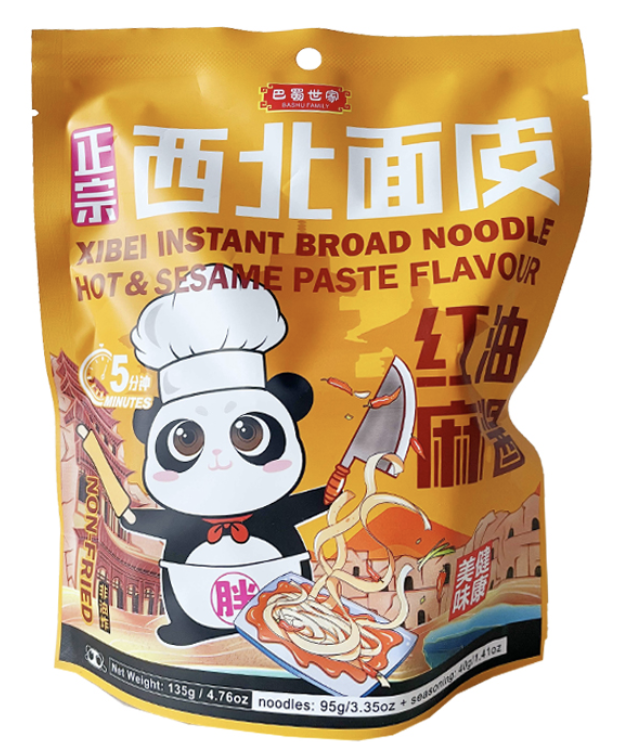 巴蜀世家 西北面皮 红油麻酱味 135g | SK Instant Noodle Spicy Sesame Flav. 135g