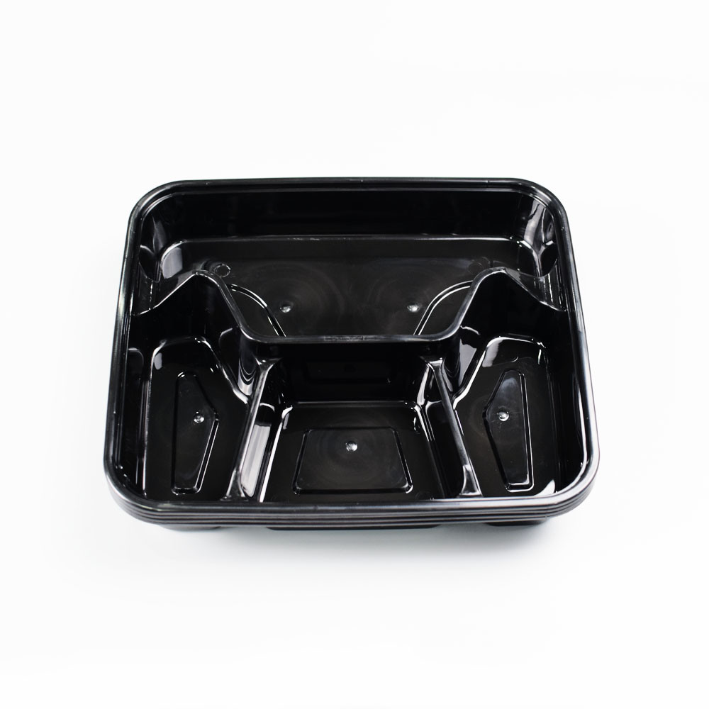 T41000 便当盒 四格 1000ml 150套/箱 | T41000 nic Bento Lid and Bottom 4 parts 1000ml 150 set/boxes