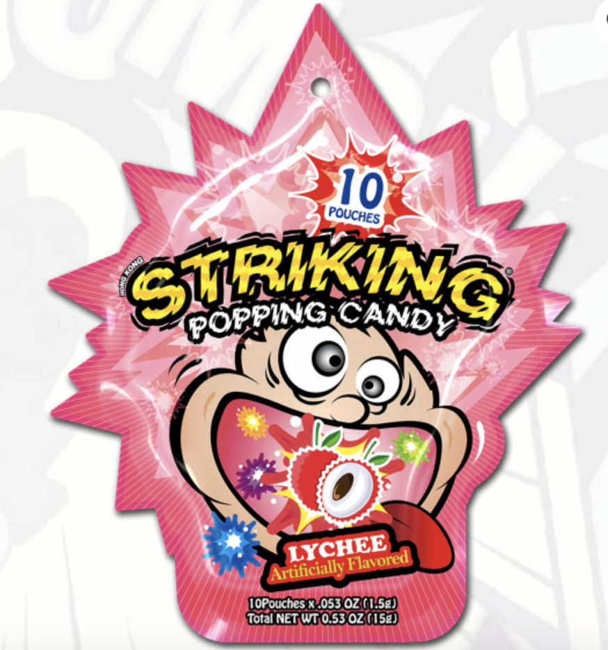 STRIKING 跳跳糖 荔枝味 15g | STRIKING Popping Candy Lychee Flav. 15g