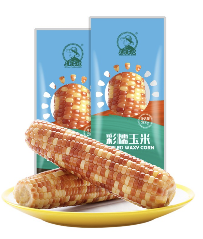 NS Vacuum Colored Waxy Corn 220g | 东北农嫂 真空糯玉米 彩色 220g