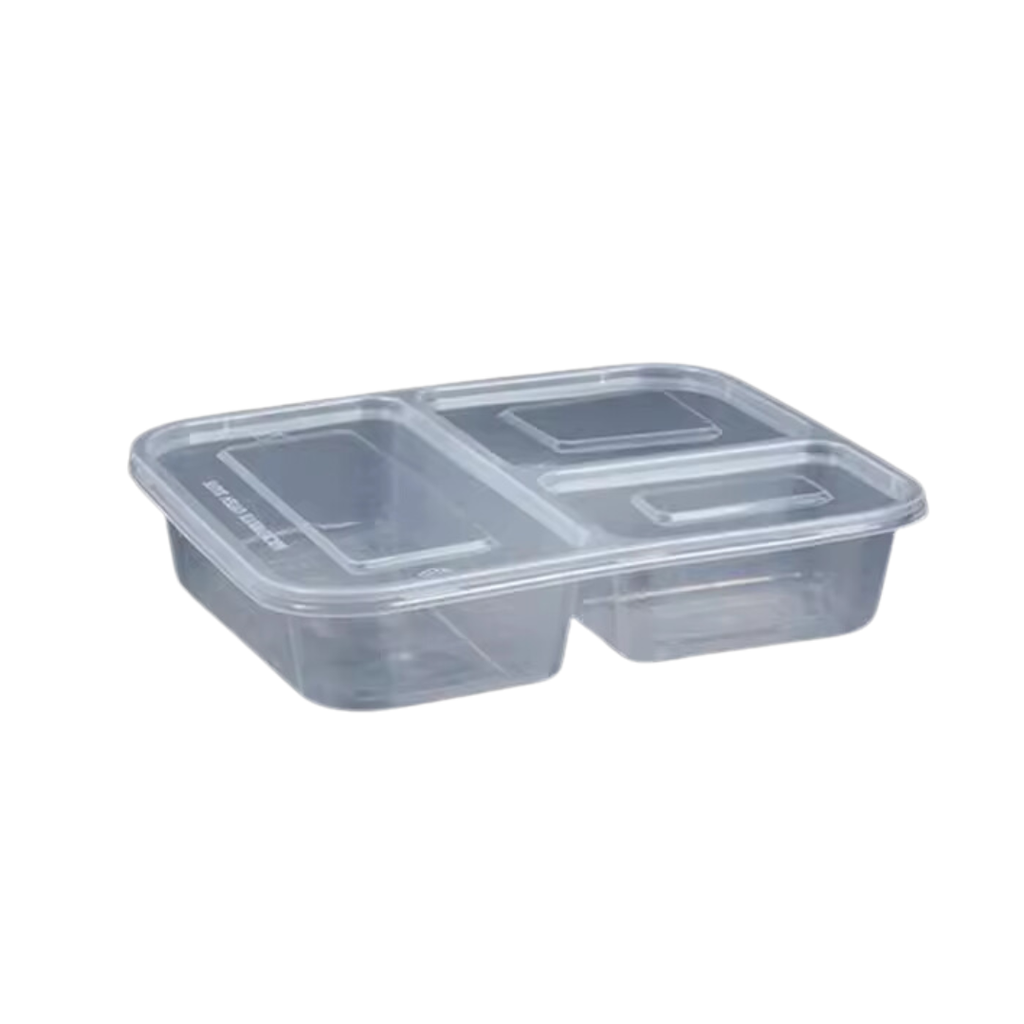 三格外卖盒 1000ml (150套) / 箱 | Take Away Box 1000ml 3 PARTS (150sets)