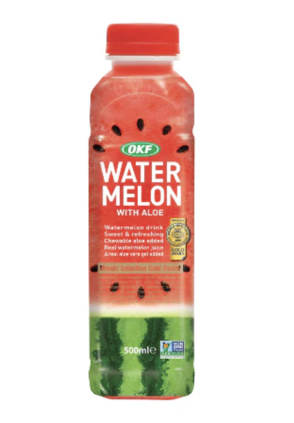 OKF 西瓜芦荟饮料 500ml | OKF Watermelon Drink With Aloe 500ml