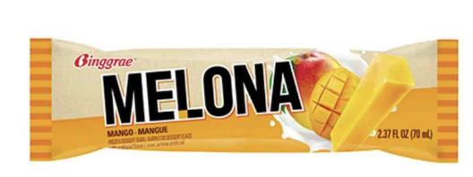 KR BINGGRAE Ice Bar Mango Flavor 70ml | 宾瑞格 冰棒 芒果味 70ml