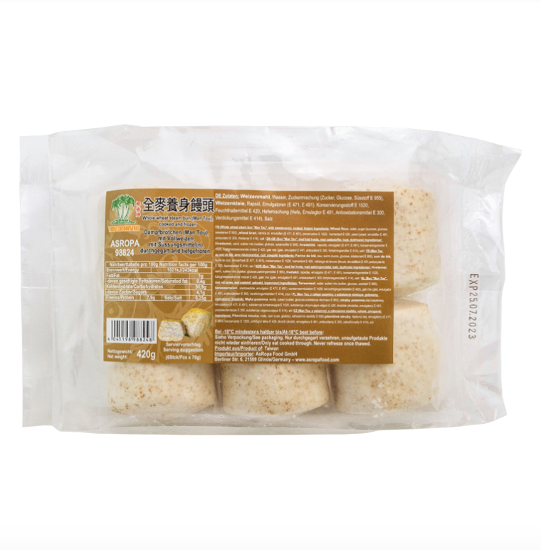 TCT 全麦养生馒头 420g | TCT Whole Wheat Steam Bun 420g
