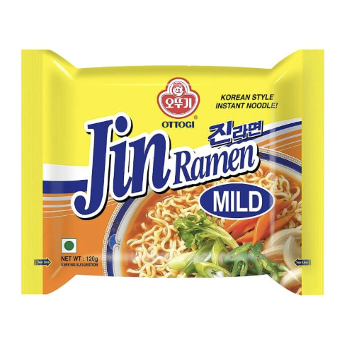 韩国 OTTOGI 金拉面 微辣味 120g | KR OTTOGI Jin Ramen Mild 120g