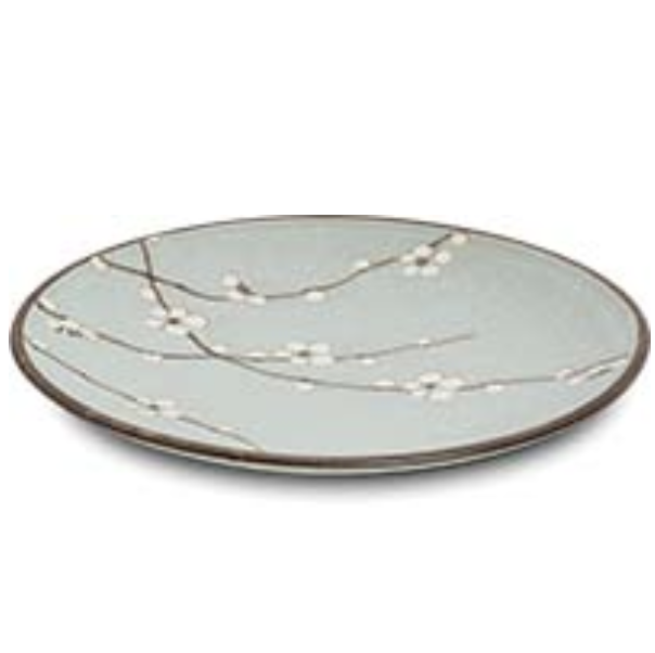 日本 浅绿色盘子 23cm | JP Hana Light Green Plate 23cm