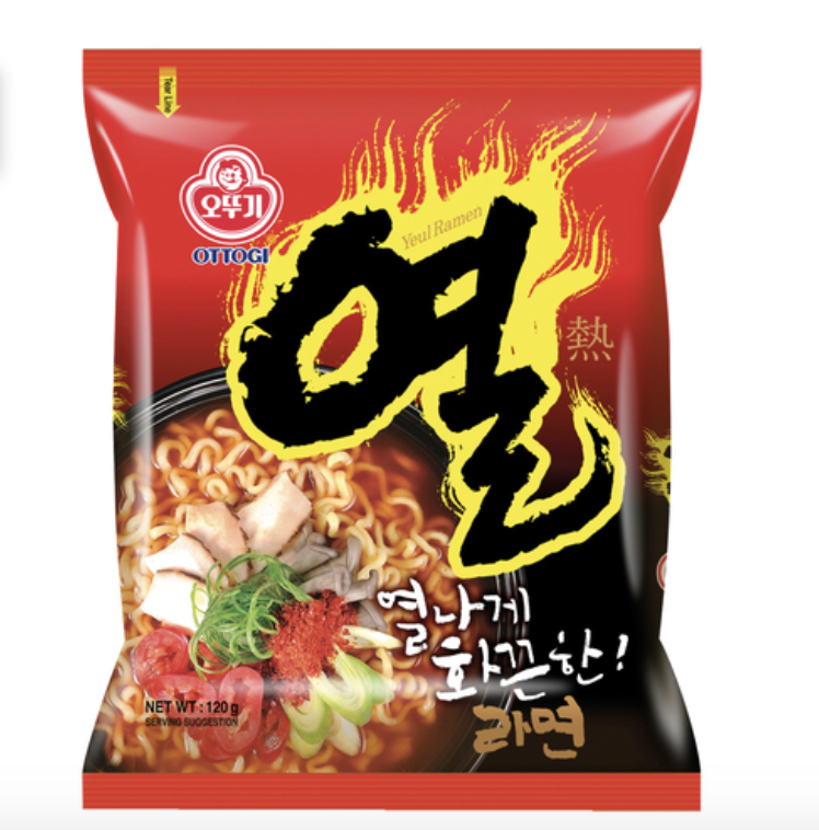 韩国 OTTOGI 热拉面 120g | KR OTTOGI Instant Noodle Yeul Ramen 120g