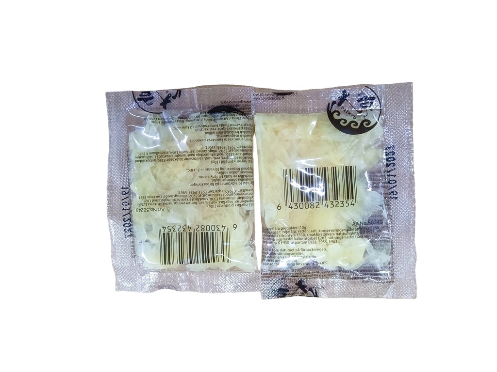 Take Away Ginger Blanc 10g*100pcs/unit | Gari 甘醡外卖姜片 10g*100个/unit