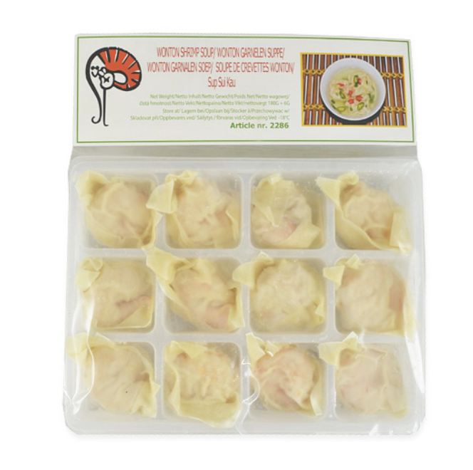 MOOIJER Wonton Shrimp Flavor 12pcs 180g | MOOIJER 鲜虾云吞 12个装 180g
