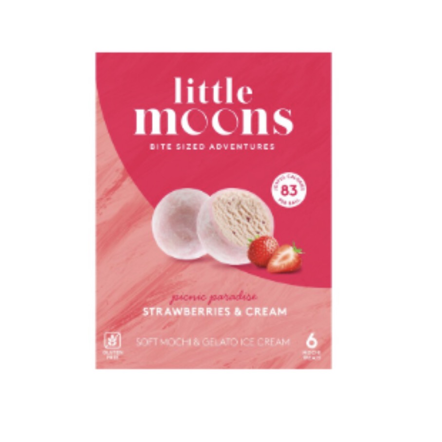 Little Moons Mochi (Strawberry & Cream) 192g | 小月亮 麻薯冰淇淋 (草莓奶油) 192g