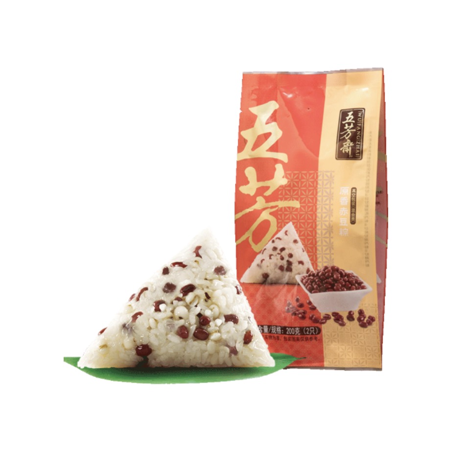 WFZ Rice Dumplings Red Bean Flavor 200g | 五芳斋 真空原香赤豆粽 200g