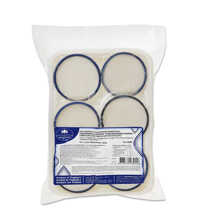 BUA LUANG Kanom Tuy Coconut Pudding 454g｜BUA LUANG 椰子布丁 454g
