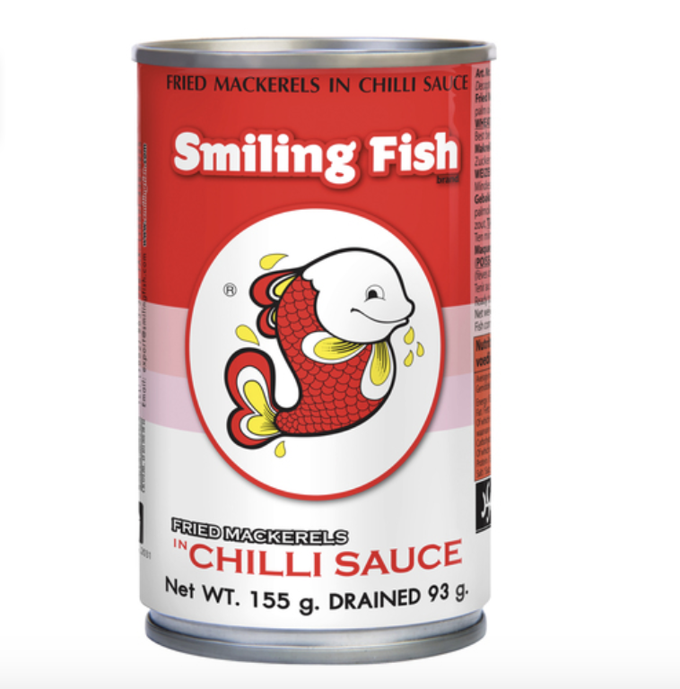 SMILING FISH 油煎鲭鱼 辣味 425g | SMILING FISH Fried Mackerel in Chili Sauce 425g