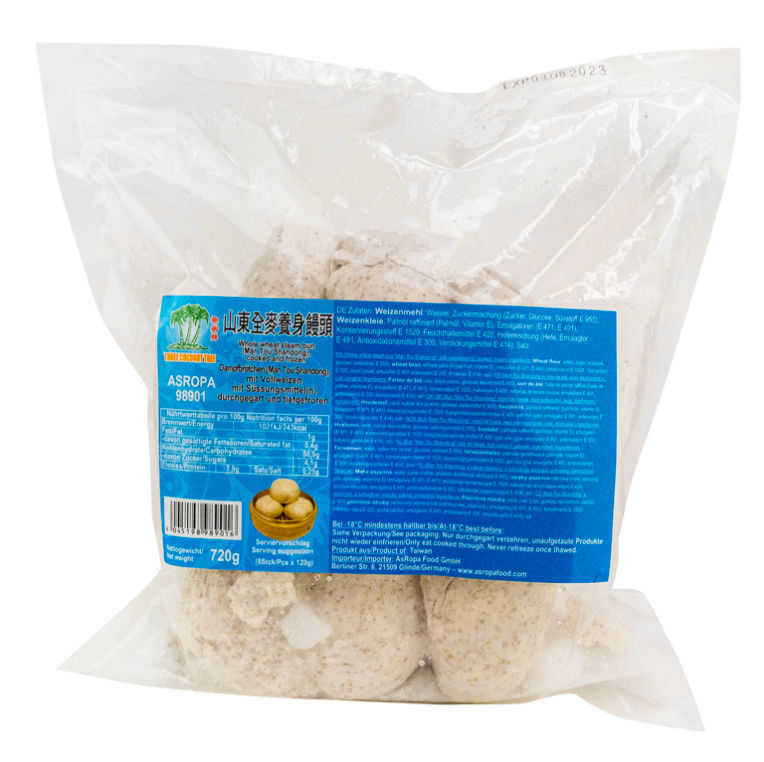 TCT 山东全麦馒头 720g | TCT Wheat Steamed Buns 720g