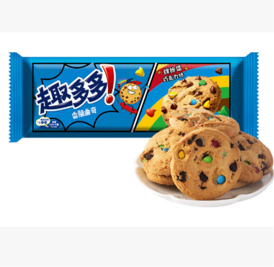 趣多多 香酥曲奇 缤纷逗巧克力味 85g | CHIP AHOY Colorful Chocolate Cookies 85g