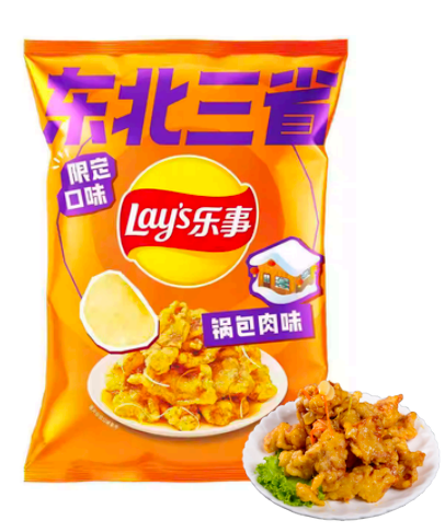 乐事 城市限定 薯片 锅包肉味 70g | LAY'S City Edition Potato Chips Crispy Sweet Sour Pork Flavor 70g