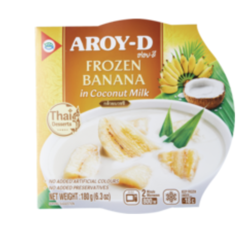 AROY-D 甜点 香蕉椰汁 180g | AROY-D Frozen Dessert Banana In Coconut Milk 180g