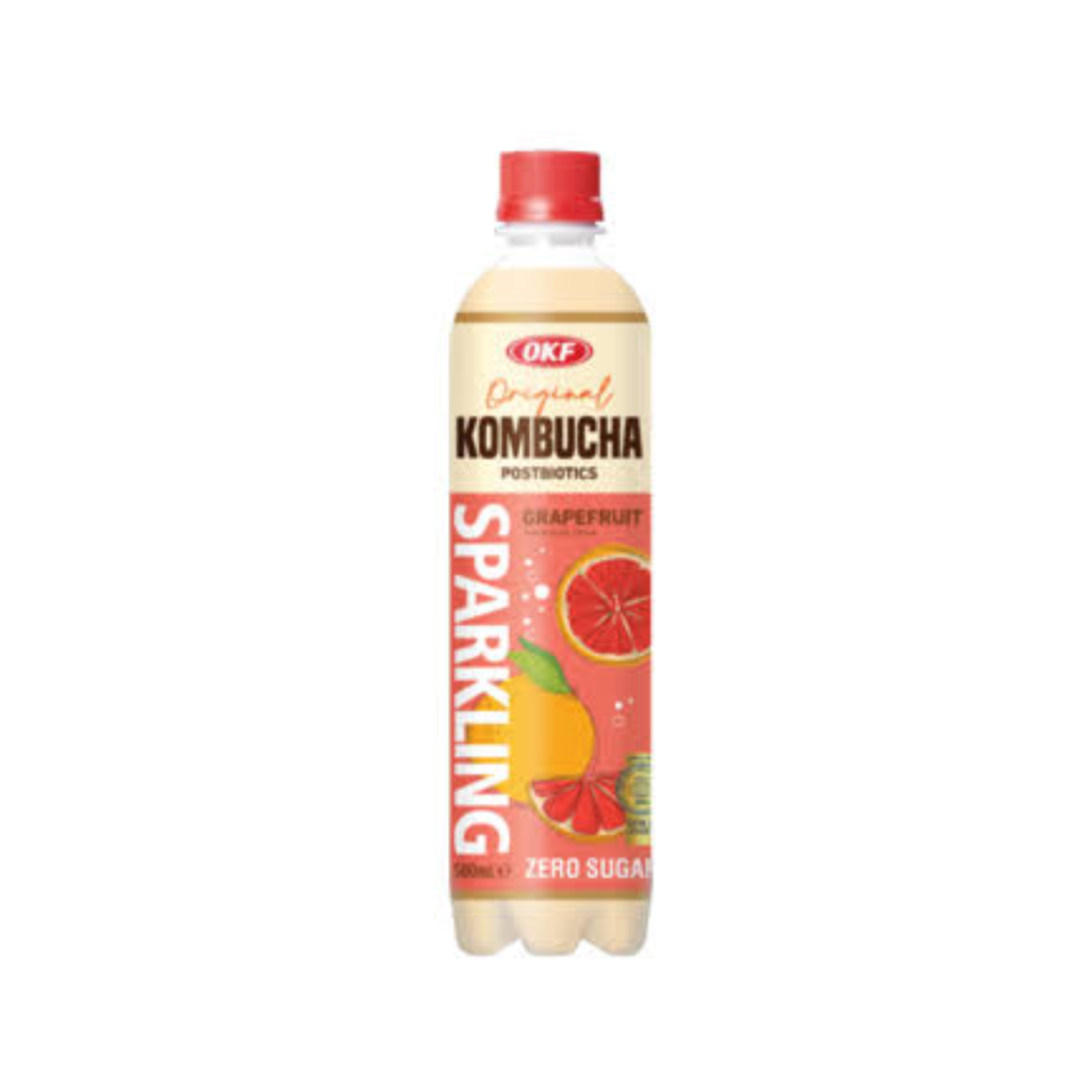 OKF 康普茶气泡饮料 西柚味 500ml  | OKF Kombucha Sparkling Drink Grapefruit Flavor 500ml
