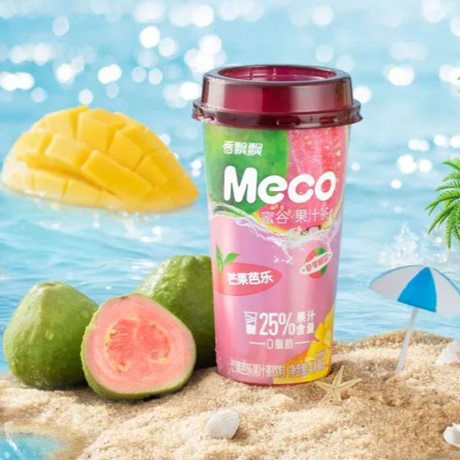 XPP Meco Fruit Tea Drink Mango Guava Flavor 400ml | 香飘飘 如鲜 果茶 芒果芭乐 400ml