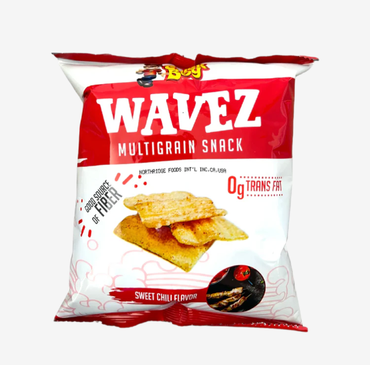 CHICK BOY Wavez 多谷物脆片 甜辣味 75g | CHICK BOY Wavez Multigrain Snack Sweet Chili Flavor 75g