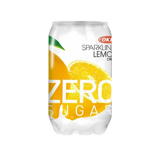 OKF Sparkling Drink Zero Sugar Lemon Flavor 350ml｜OKF 零糖气泡水 柠檬味 350ml