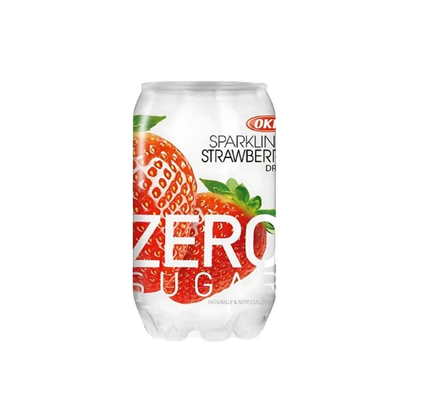 OKF 零糖气泡水 草莓味 350ml | OKF Sparkling Drink Zero Sugar Strawberry Flavor 350ml