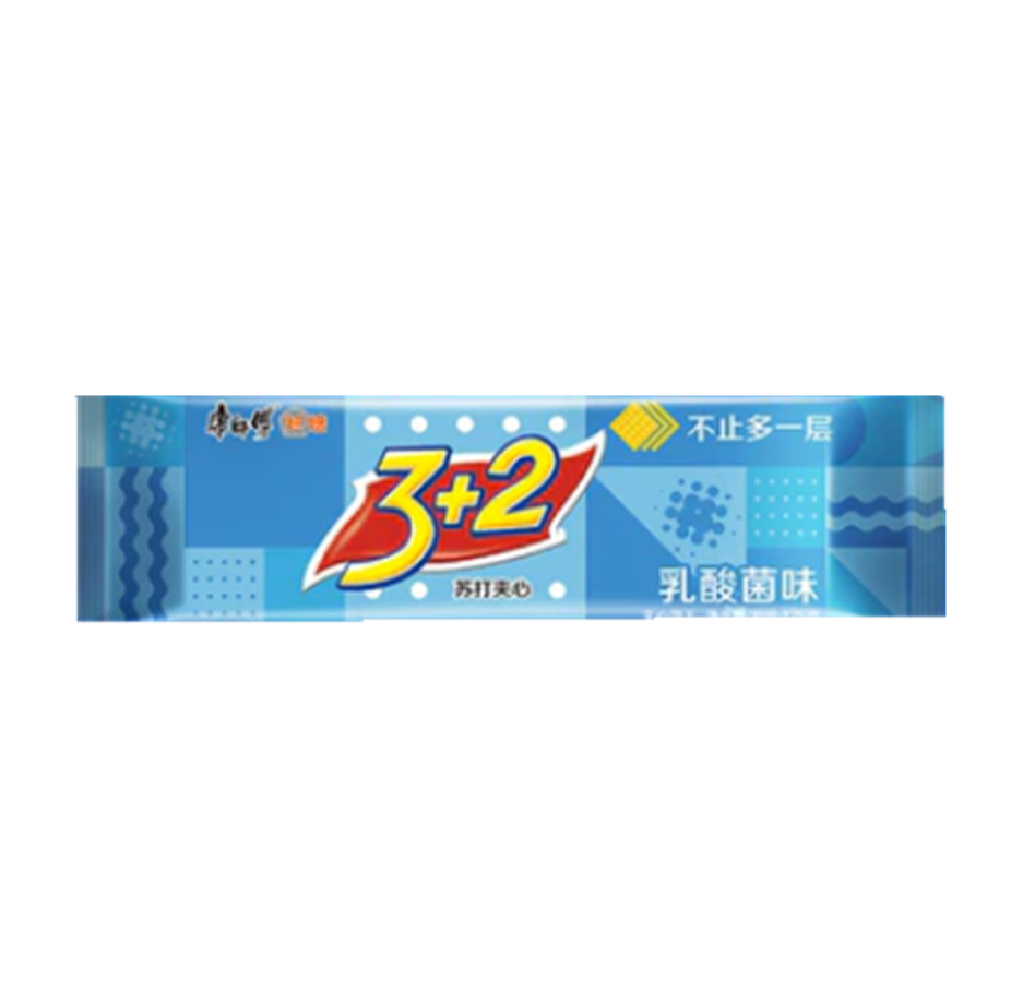 康师傅 3+2 苏打夹心饼干 乳酸菌味 125g | KSF 3+2 Soda Sandwich Biscuits Yogurt Flavor 125g