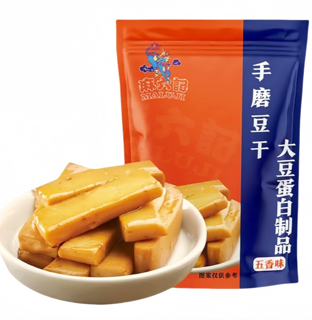 MLJ Dried Tofu Five-Spice Flavor 240g | 麻六记 手磨豆干 五香味 240g