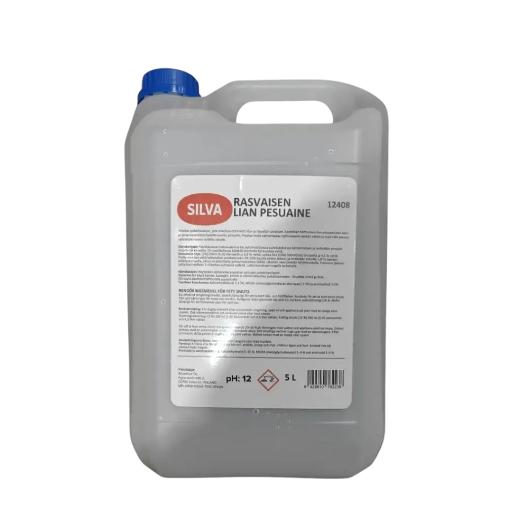 Silva 去除油脂 拖地水 5L | Silva Rasvaisen Lian Pesuaine 5L