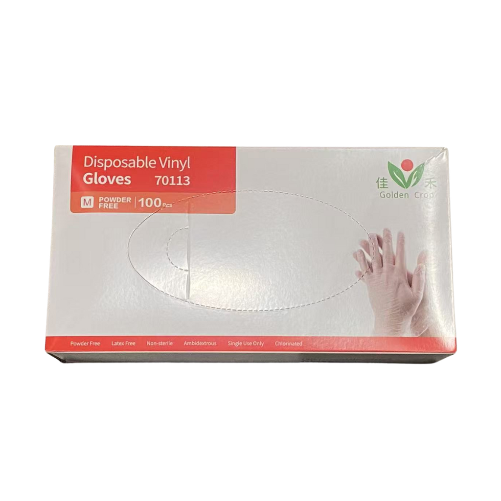 透明手套 / 盒 (M号) | Vinyl Glove M