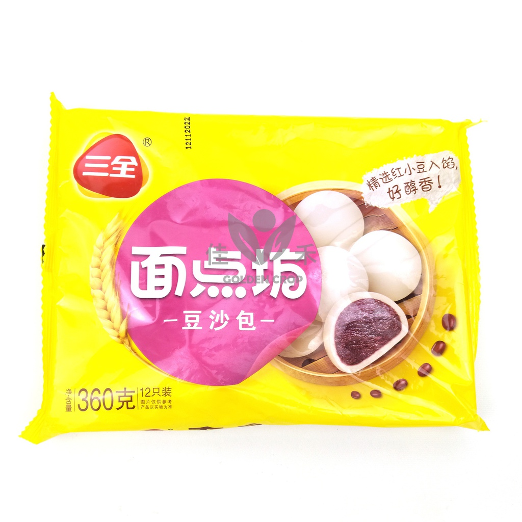 三全 豆沙包 360g | SQ Sweet Bean Paste Bun 360g