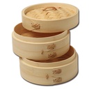  Bamboo Steamer 6"/15cm 3 BOTTOMS & 1 LID/SET | 竹蒸笼6“/ 15cm 3底＆1盖/套