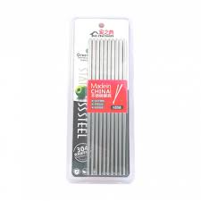 [92875] 家之典 不锈钢筷 5双装 |  JIA ZHI DIAN (304) Stainless Steel Chopsticks 5Pairs/PKT