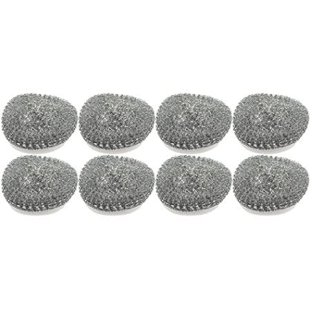 [70003] Steel Sponge Scourer 80g*10 (10 sponges / unit) | 钢丝球80g*10个 (10个/unit)