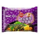 Unif 100 Instant Noodles -Artificial Beef with sauerkraut flavor 119g | 统一 老坛酸菜面 119g
