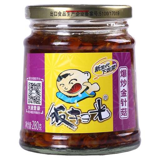 [30143] 饭扫光 金针菇 280g | FSG Enoki Mushroom vegetables 280g