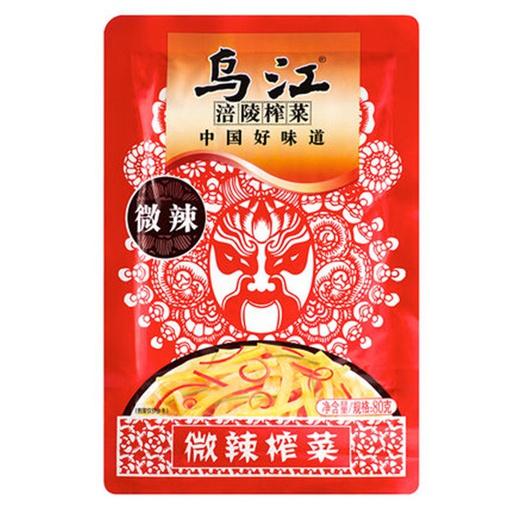 [20235] 乌江榨菜丝微辣 80g | Wujiang preserved vegetables spicy 80g