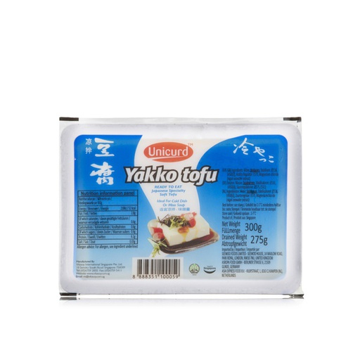 [10236] Unicurd T04 Yakko Tofu 300g | Unicurd T04 盒装凉拌豆腐 300g