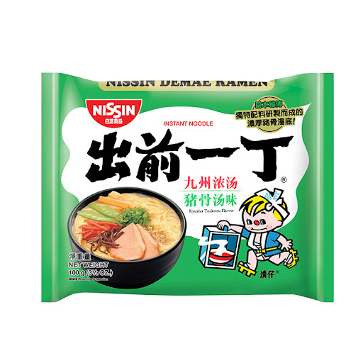 [30464] HK Nissin Demae Ramen Kyushu Tonkotsu 100g | 出前一丁 包装面 九州猪骨浓汤 100g