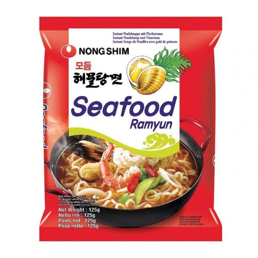 [30545] NongShim Instant noodles seafood 125g | 农心 海鲜味拉面 125g