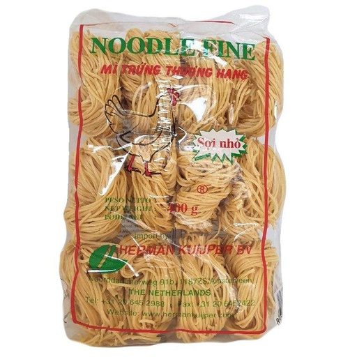 [30793] VN Egg Noodle Thin Mi Trung thuong hang 400g | VN 越南蛋面 细 400g