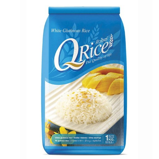 [30887] Q Rice White Glutinous Rice 1kg | Q rice 泰国白糯米 1kg