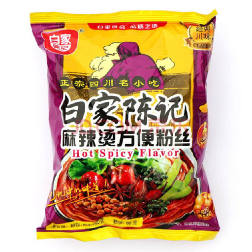 [30434] BJ Inst Vermicelli Hot Spicy 105g | 白家陈记 方便粉丝 麻辣烫 袋装 105g