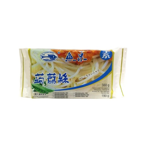[30695] Fish Well Shirataki Noodles Silk 380g | 鱼泉 白泷(蒟蒻)面丝 380g